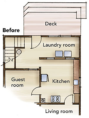 floor plan from before remodeling