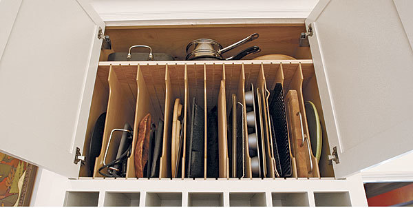 Cookie sheets and cutting boards within reach - Fine Homebuilding