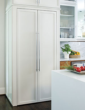 Closed kitchen pantry