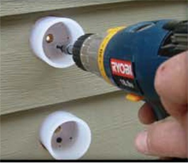 Mounting Attach-A-Deck cups to wall