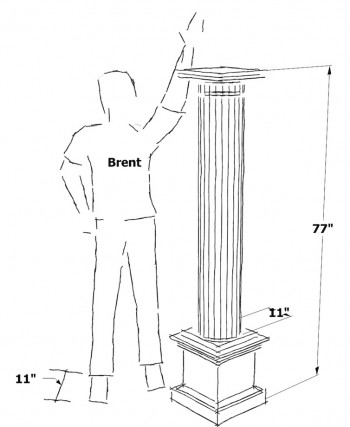 illustration of pillar height