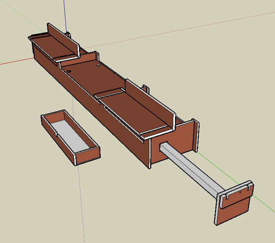 miter-saw stand SketchUp model