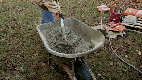 Hand Mixing Concrete for Small Projects