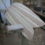 wooden surfboard 2x6 skin