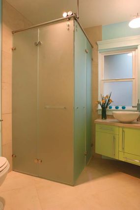 Angling for accessibility: Shower open