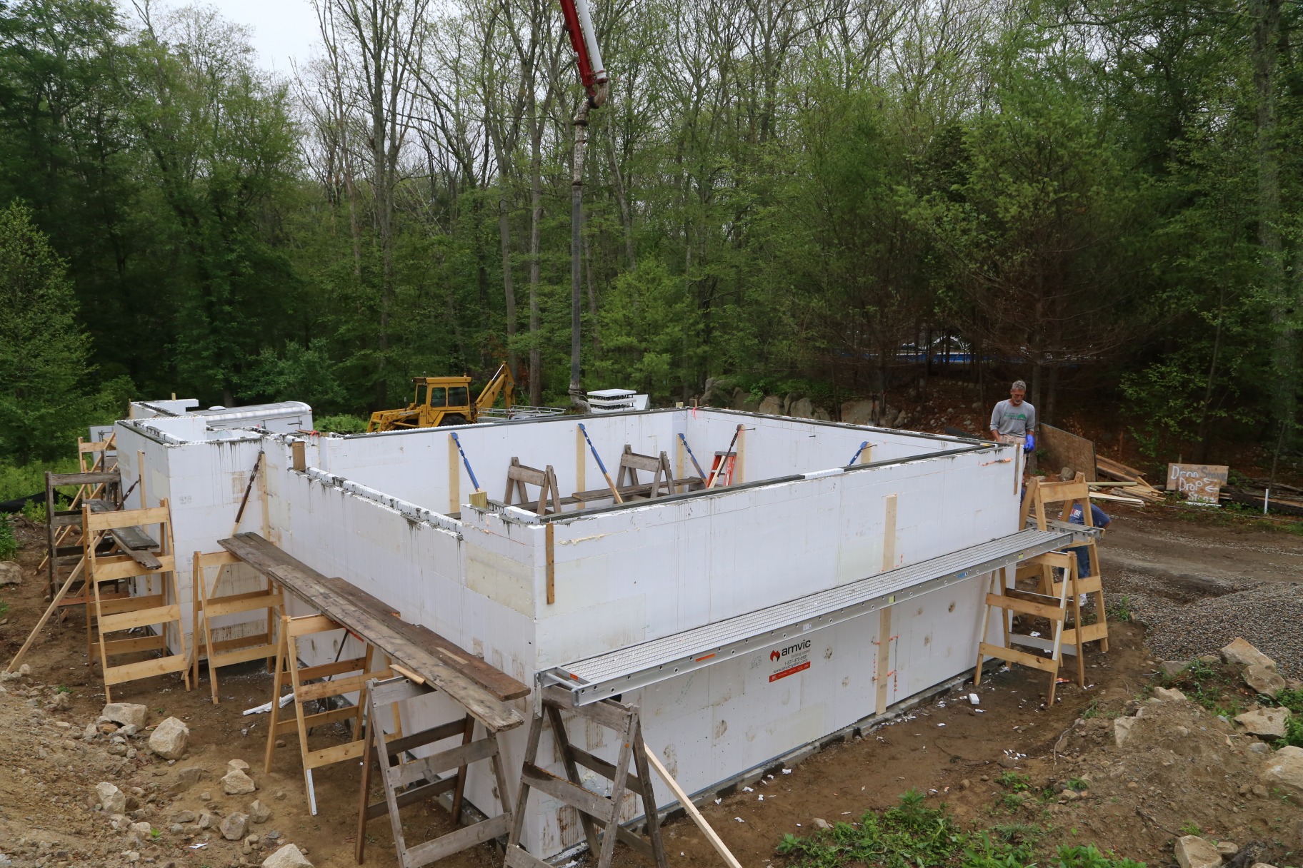 Placing Concrete in the ICF Foundation Fine Homebuilding