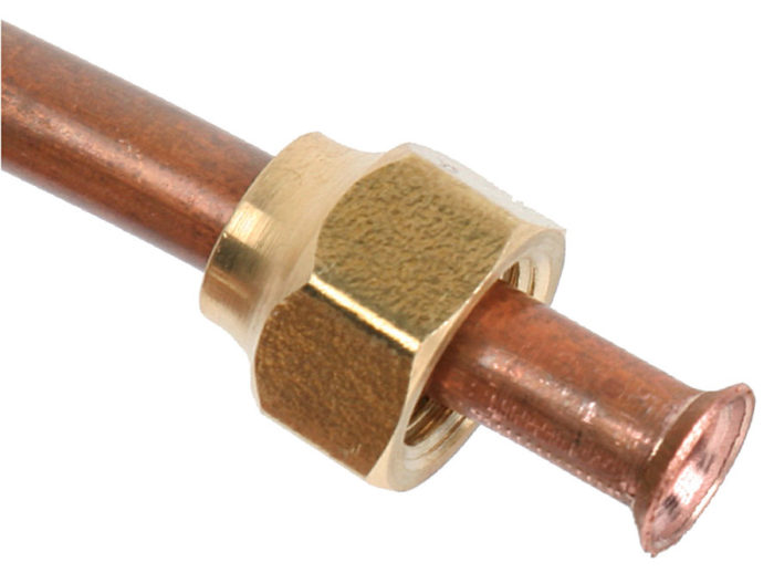 For all practical purposes, only soft copper, which is sold in coils, is ever flared