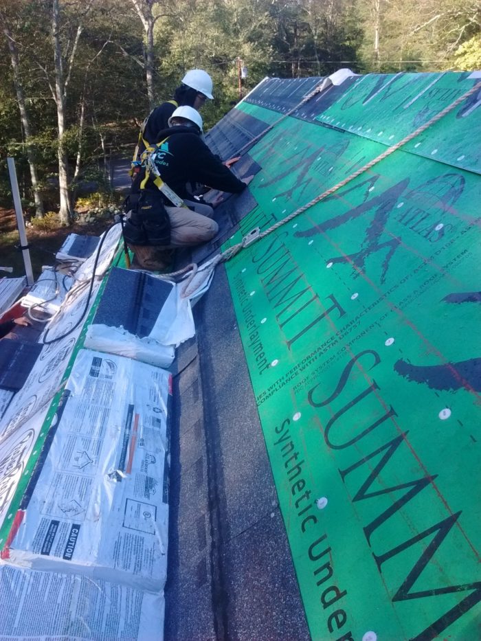 installing shingles from the top down