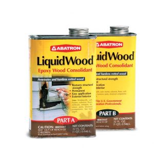 Abatron Epoxy products stabilize and fill decayed wood.