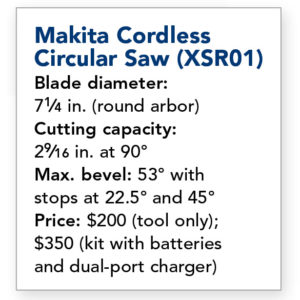 makita cordless circular saw details
