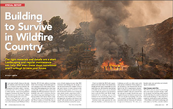 Building to Survive in Wildfire Country