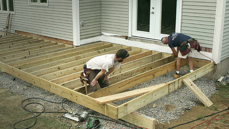 deck joists span and installation