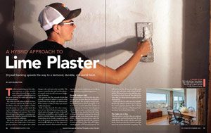 how to install lime plaster