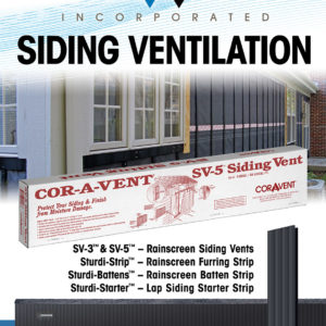 Cor-A-Vent Siding Ventilation