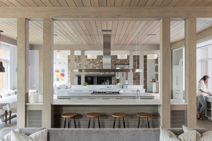 modern open space kitchen area design 