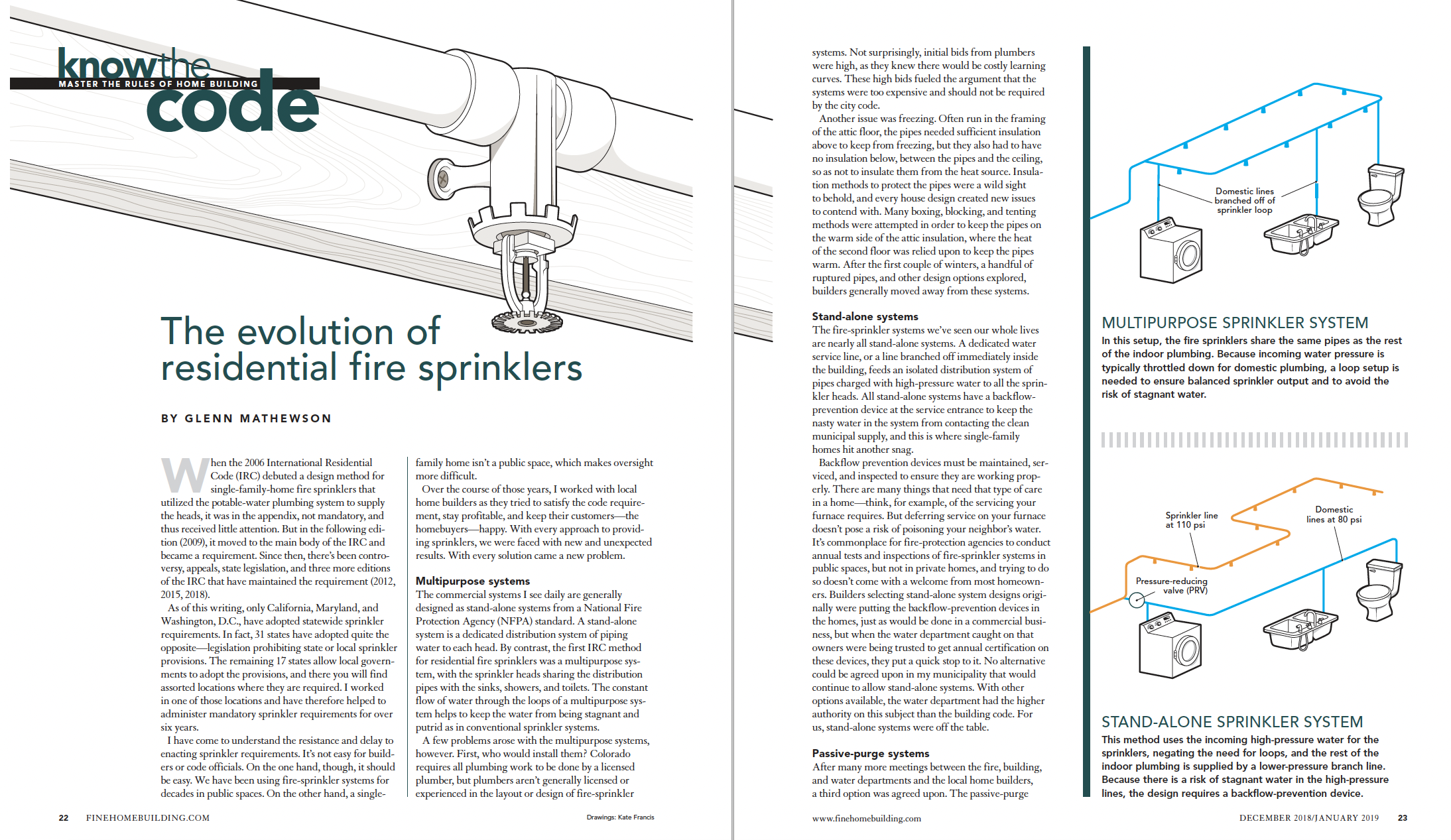 fire sprinklers magazine spread