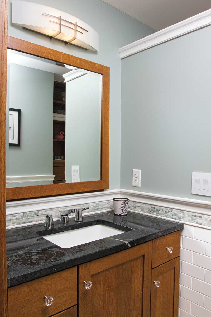 mirror and bathroom sink 