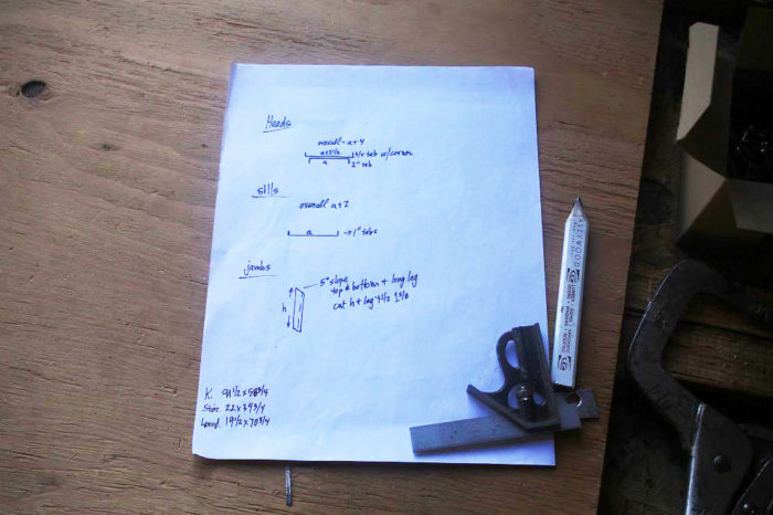 sketch for designing metal-flashing joints