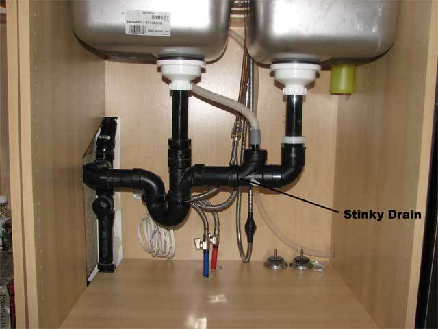 Solution No More Stinky Drain Fine Homebuilding   Drain1 