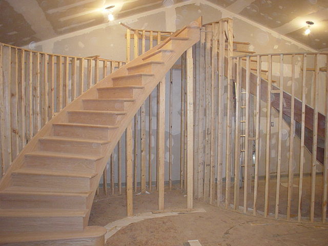 curved stairway just hatched out - Fine Homebuilding