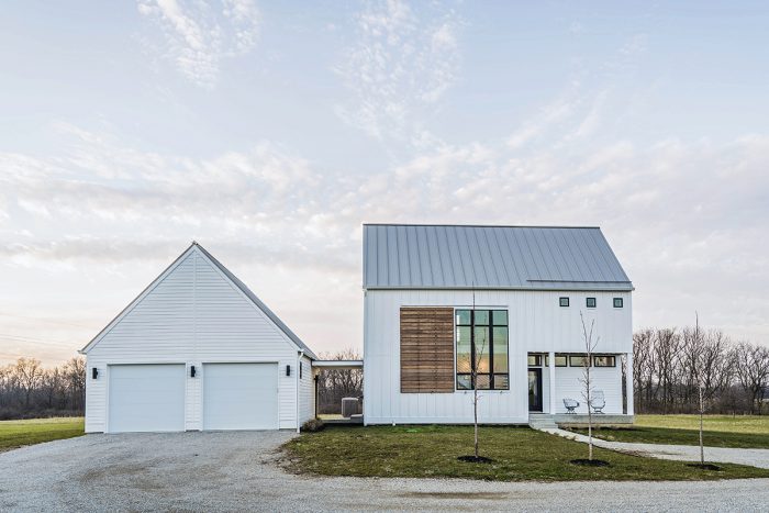 modern farmhouse front view