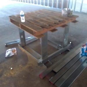 Steel stud jobsite table