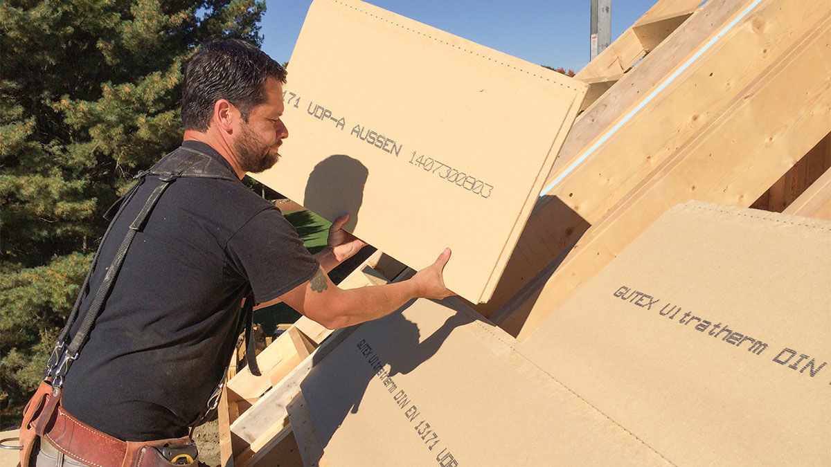 wood fiber insulation install