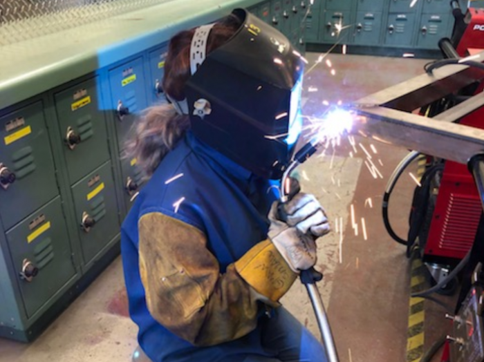 welding and carpentry Skills USA scholarship winners