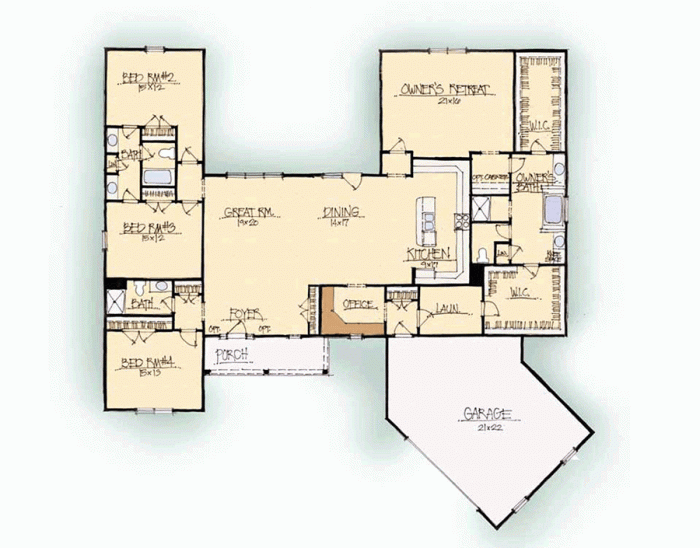 kitchen dining family room floor plans