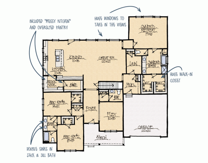 kitchen floor plan