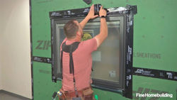 install and flash a window over Zip System sheathing