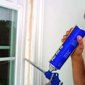 silicone caulk on the outside