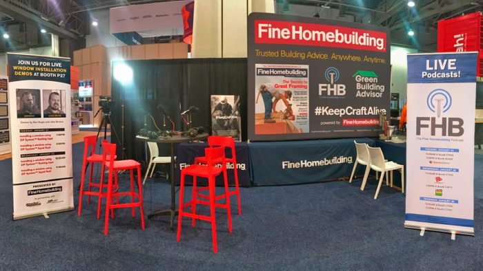 FineHomebuilding's Booth at IBS-2020
