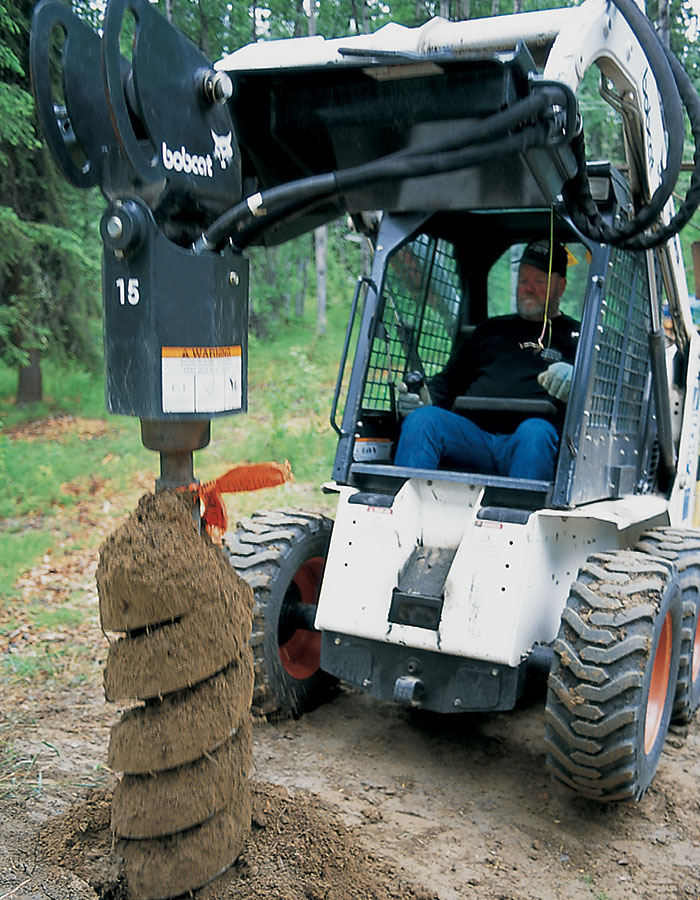 Machine to dig fence deals post holes