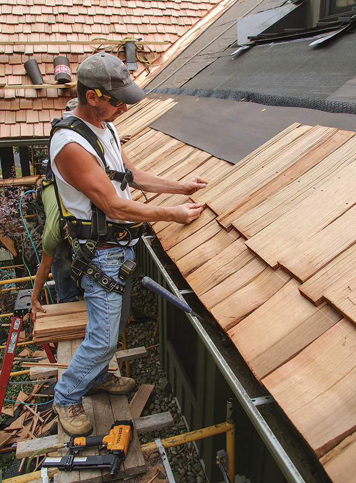 wood shingle roof