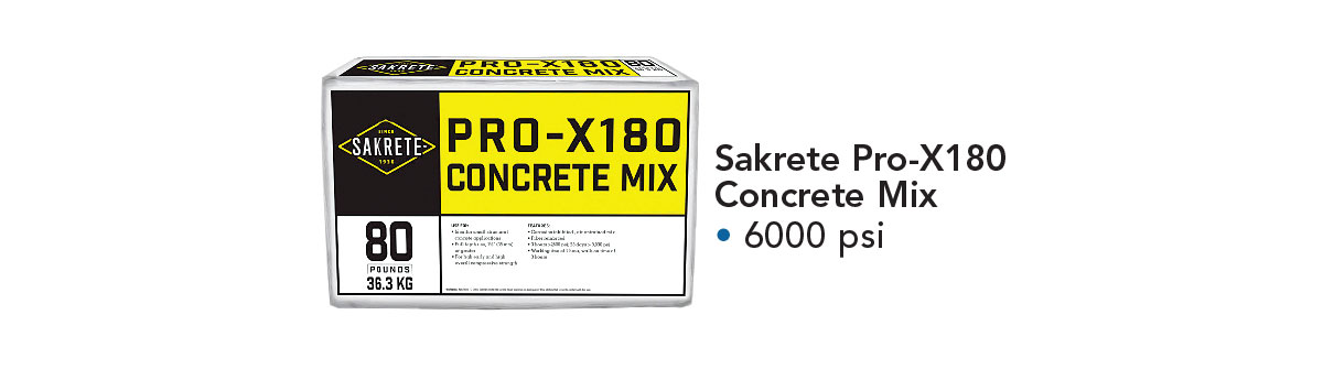 Sakrete concrete mix