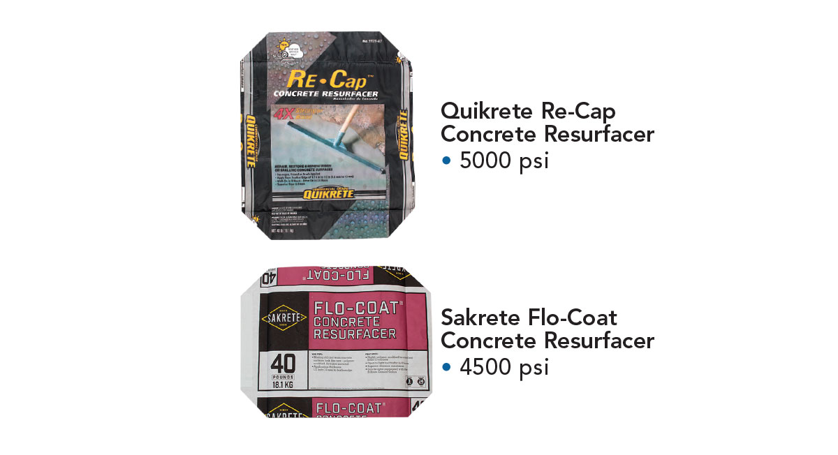 types of concrete mix: Quikrete and Sakrete