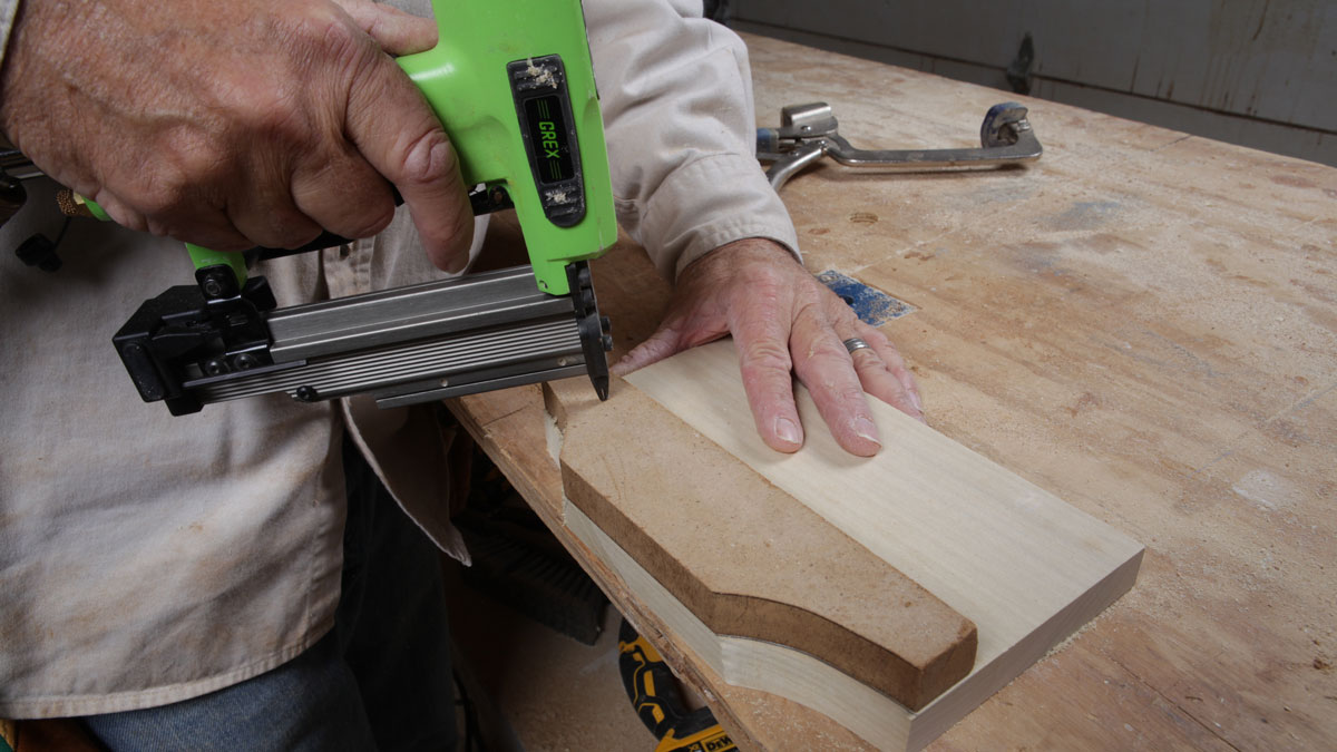 pinning corbel parts to the router jig
