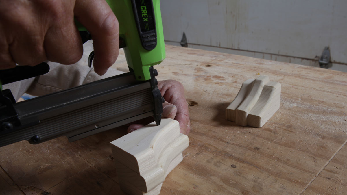 assembling the stepped corbels