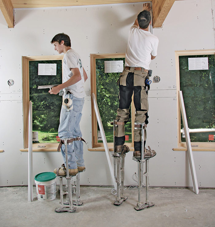 Homemade Drywall Stilts