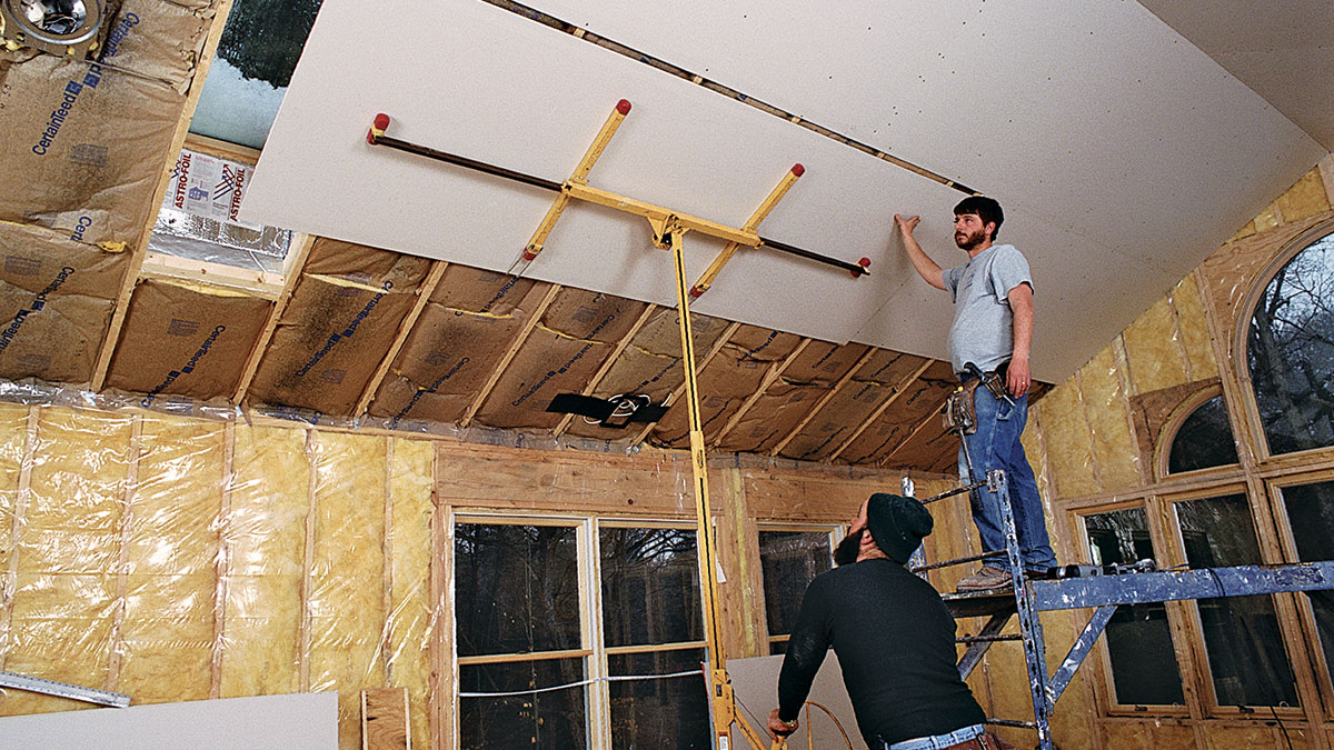 Hanging Drywall On Ceiling Trusses | Review Home Decor