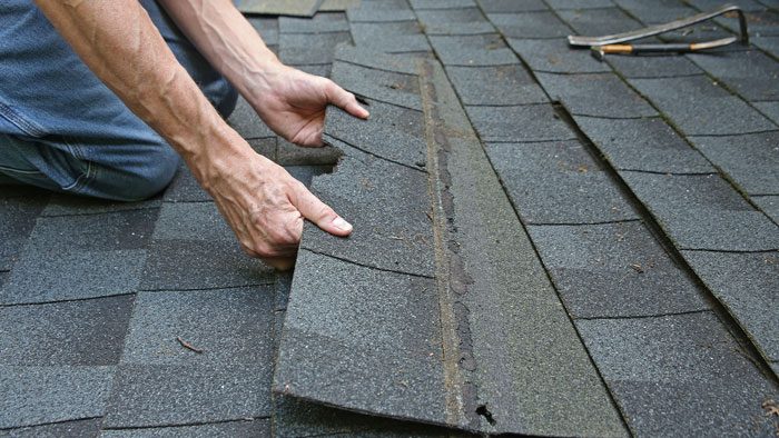 how to repair damaged roof
