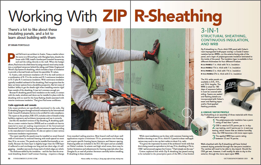 Working With ZIP R-Sheathing