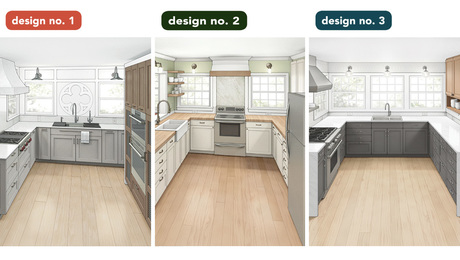 One Bad Kitchen, Three Good Designs 16x9