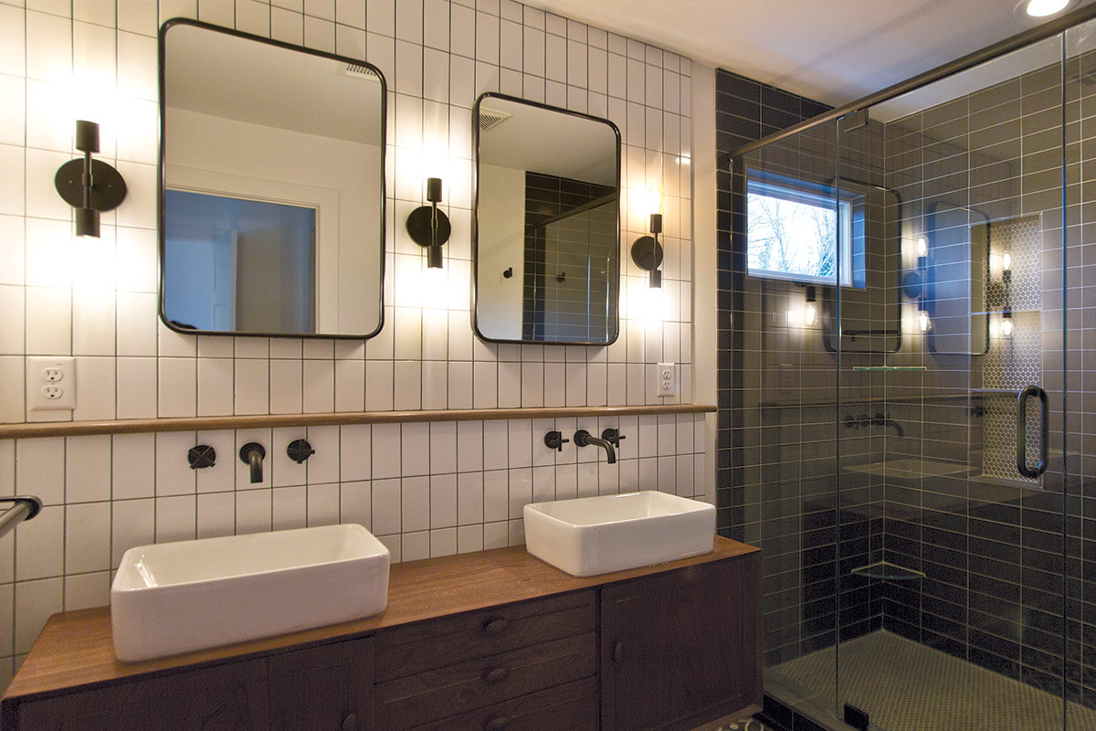 mid century modern bathroom fixtures