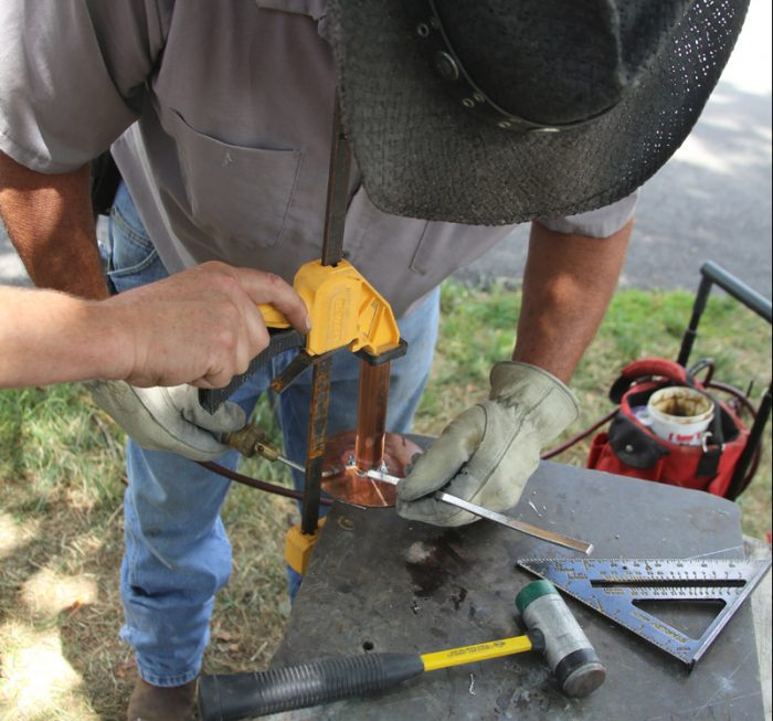 copper pipe flashing