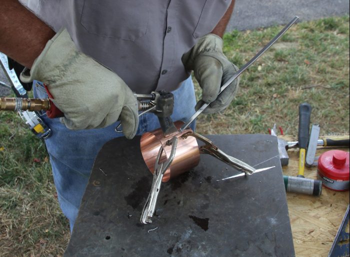 copper pipe flashing