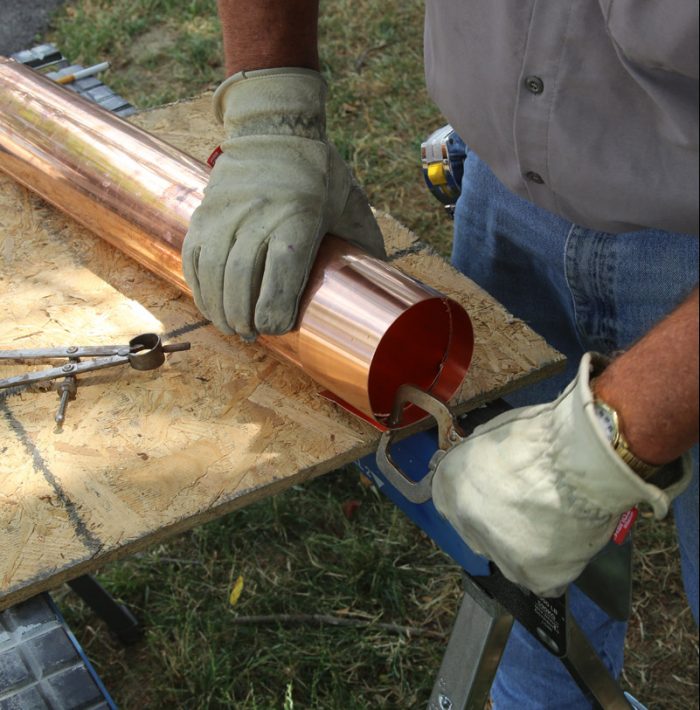 copper pipe flashing