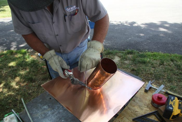 How to Make a Copper Pipe Boot Tray