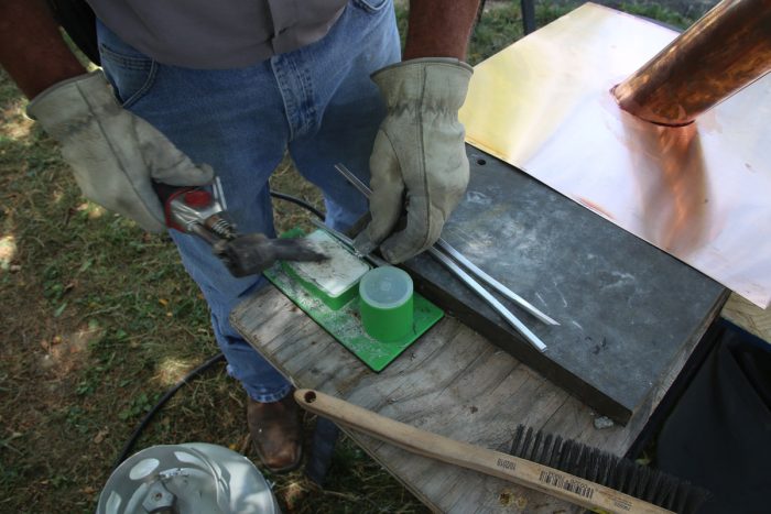 copper pipe flashing